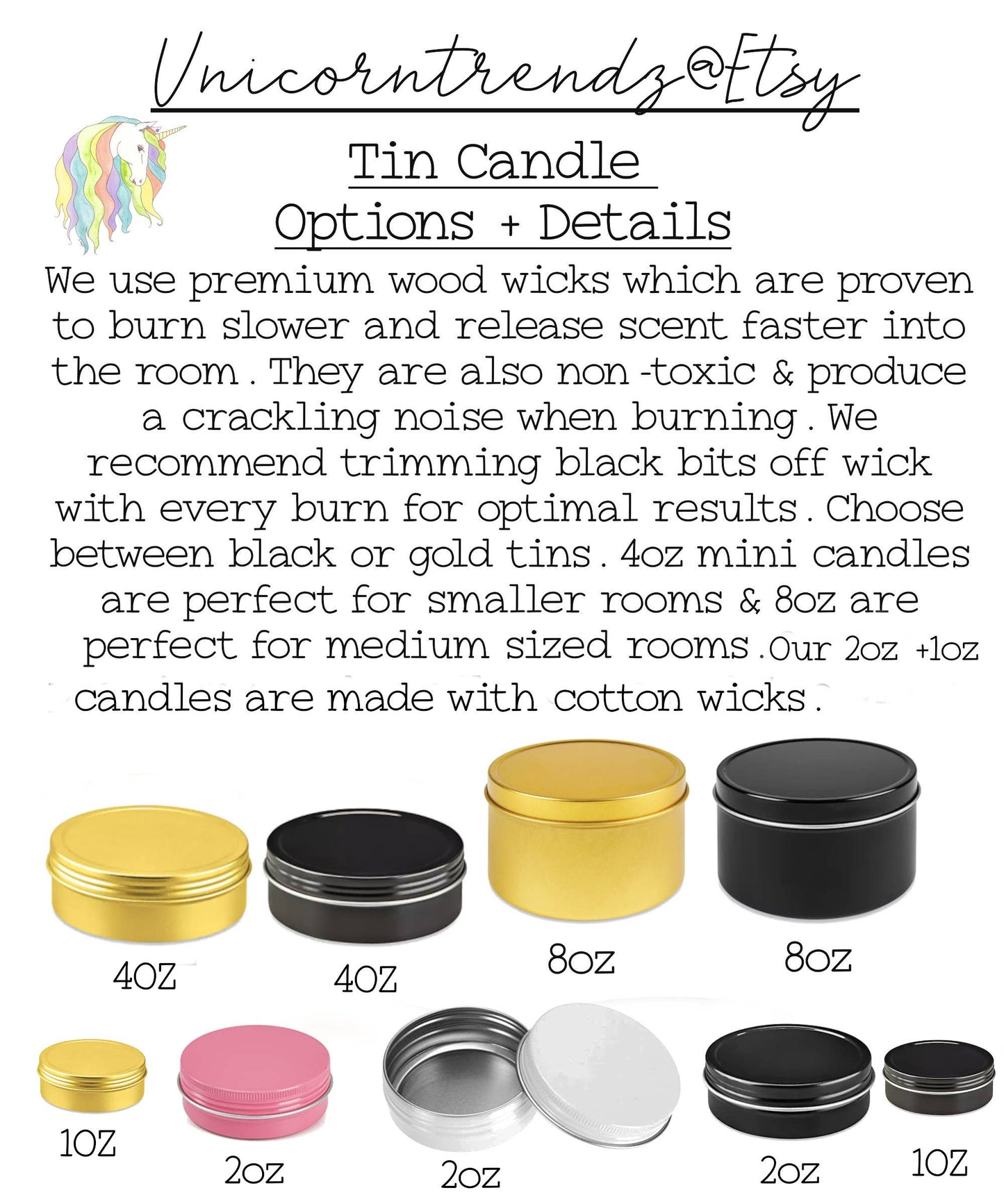 Funny Candles, Soy Candles, Cute Gifts, Hair Salon Gifts: 4oz black / Pine Tree Lot